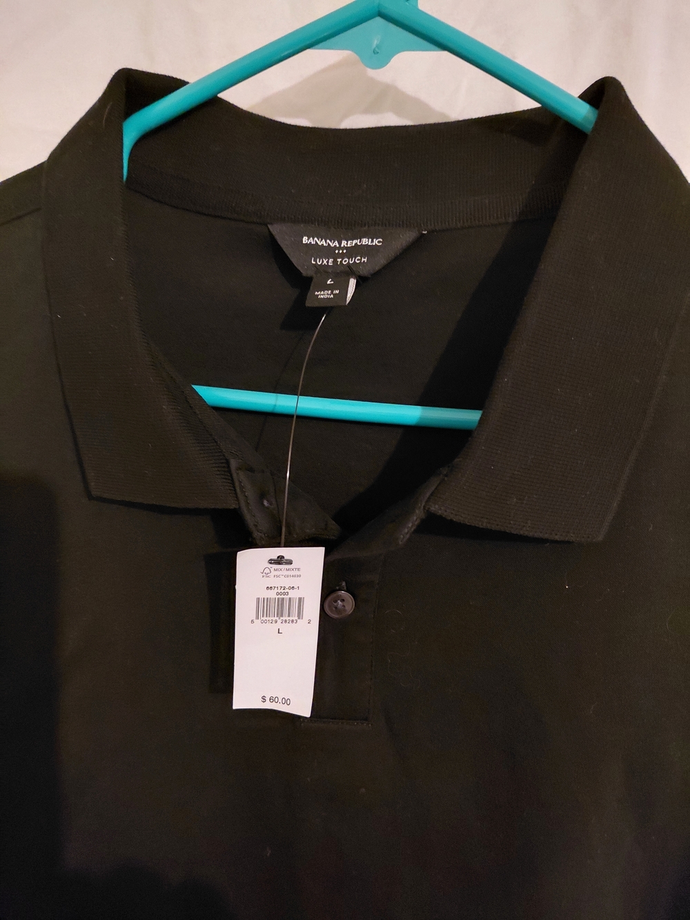 Banana Republic Black Luxe Touch Polo